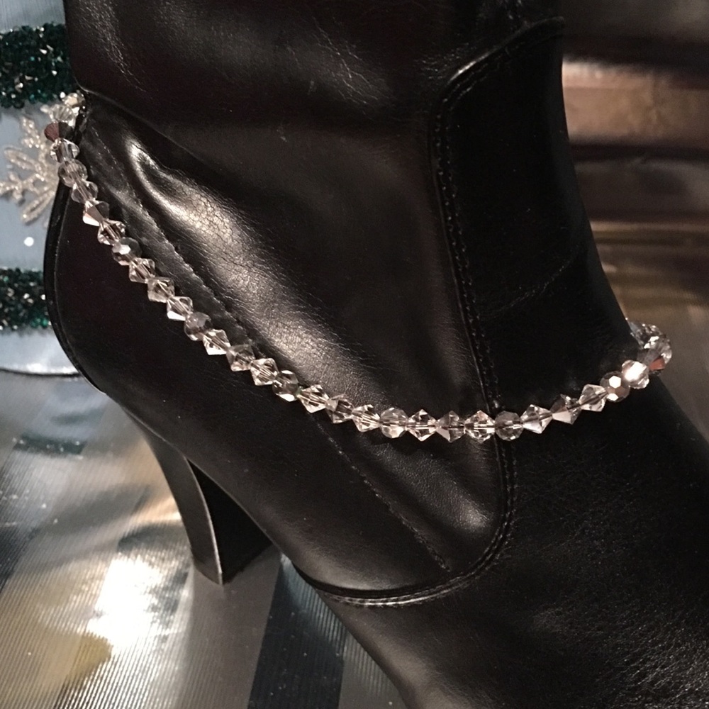 🆕Swarovski crystal boot bling